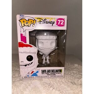 Funko Pop Disney Santa Jack Skellington #72 DIY White Vinyl Figure Nightmare